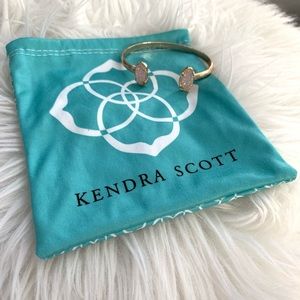 Kendra Scott Elton Gold Iridescent Stone Cuff